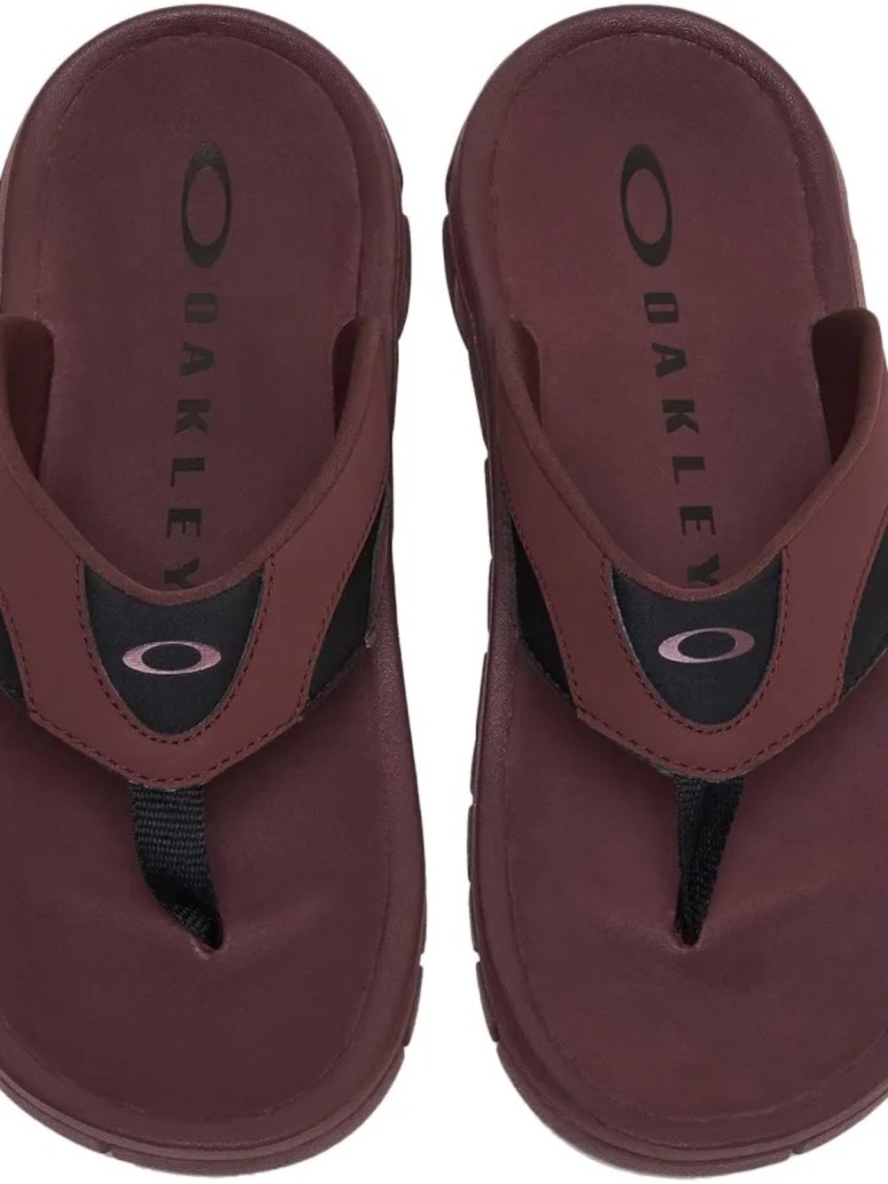 Oakley Maroon/Burgundy Men's Thong Sandals